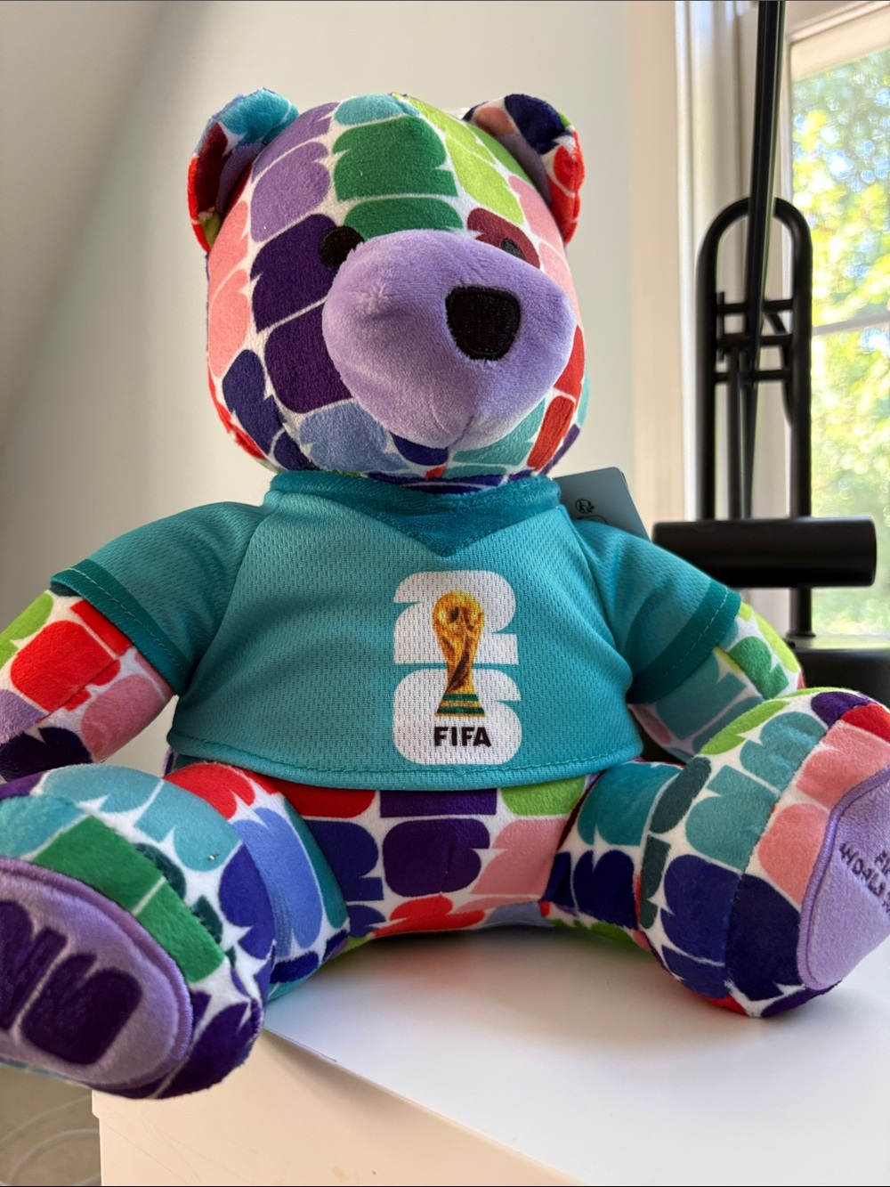 FIFA World Cup 2026 10-Inch Colorful Bear Plush - Official 2026 World Cup Rare